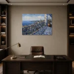 Premium Wall Art Yatay Html Edition – CP-IB-LA-H-005 displayed in a contemporary gallery-inspired room