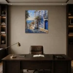 Premium Wall Art Kare Html Edition – CP-IB-LA-S-001 displayed in a contemporary gallery-inspired room