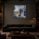 Premium Wall Art Kare Html Edition – CP-IB-LA-S-001 shown in a warm modern interior