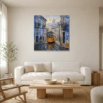 Premium Wall Art Kare Html Edition – CP-IB-LA-S-002 styled in a refined neutral interior