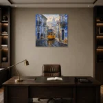 Premium Wall Art Kare Html Edition – CP-IB-LA-S-002 displayed in a contemporary gallery-inspired room