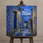 Premium Wall Art Kare Html Edition – CP-IB-LA-S-004 displayed on a studio easel