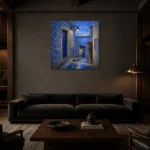 Premium Wall Art Kare Html Edition – CP-IB-LA-S-004 shown in a warm modern interior