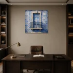 Premium Wall Art Kare Html Edition – CP-IB-LA-S-005 displayed in a contemporary gallery-inspired room