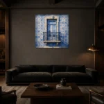 Premium Wall Art Kare Html Edition – CP-IB-LA-S-005 shown in a warm modern interior