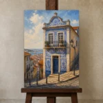 Premium Wall Art Dikey Html Edition – CP-IB-LA-V-001 displayed on a studio easel