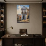 Premium Wall Art Dikey Html Edition – CP-IB-LA-V-001 displayed in a contemporary gallery-inspired room