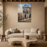 Premium Wall Art Dikey Html Edition – CP-IB-LA-V-001 presented in a sophisticated home setting