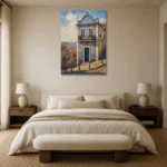 Premium Wall Art Dikey Html Edition – CP-IB-LA-V-001 showcased in an elegant minimalist interior