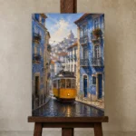 Premium Wall Art Dikey Html Edition – CP-IB-LA-V-002 displayed on a studio easel