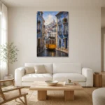 Premium Wall Art Dikey Html Edition – CP-IB-LA-V-002 styled in a refined neutral interior