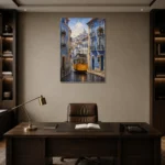 Premium Wall Art Dikey Html Edition – CP-IB-LA-V-002 displayed in a contemporary gallery-inspired room