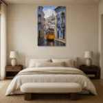 Premium Wall Art Dikey Html Edition – CP-IB-LA-V-002 showcased in an elegant minimalist interior