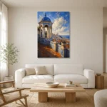 Premium Wall Art Dikey Html Edition – CP-IB-LA-V-003 styled in a refined neutral interior