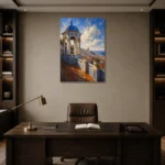 Premium Wall Art Dikey Html Edition – CP-IB-LA-V-003 displayed in a contemporary gallery-inspired room