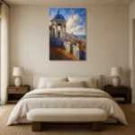 Premium Wall Art Dikey Html Edition – CP-IB-LA-V-003 showcased in an elegant minimalist interior
