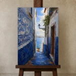 Premium Wall Art Dikey Html Edition – CP-IB-LA-V-004 displayed on a studio easel