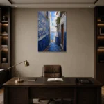 Premium Wall Art Dikey Html Edition – CP-IB-LA-V-004 displayed in a contemporary gallery-inspired room