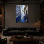 Premium Wall Art Dikey Html Edition – CP-IB-LA-V-004 shown in a warm modern interior