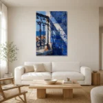 Premium Wall Art Dikey Html Edition – CP-IB-LA-V-005 styled in a refined neutral interior