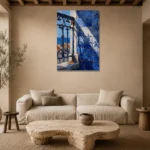 Premium Wall Art Dikey Html Edition – CP-IB-LA-V-005 presented in a sophisticated home setting