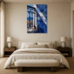 Premium Wall Art Dikey Html Edition – CP-IB-LA-V-005 showcased in an elegant minimalist interior