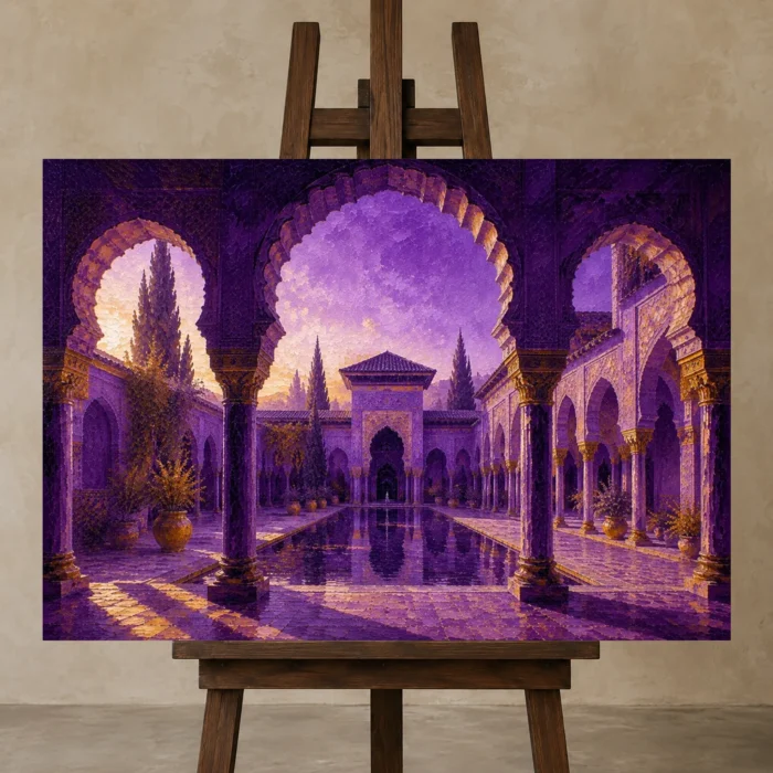 Premium Wall Art Yatay Html Edition – CP-IB-MR-H-001 displayed on a studio easel