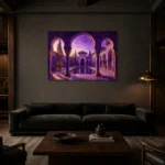 Premium Wall Art Yatay Html Edition – CP-IB-MR-H-001 shown in a warm modern interior