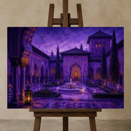Premium Wall Art Yatay Html Edition – CP-IB-MR-H-004 displayed on a studio easel
