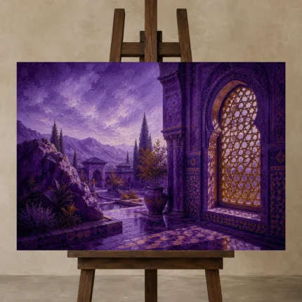 Premium Wall Art Yatay Html Edition – CP-IB-MR-H-005 displayed on a studio easel