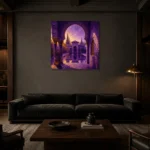 Premium Wall Art Kare Html Edition – CP-IB-MR-S-001 shown in a warm modern interior