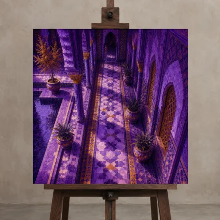 Premium Wall Art Kare Html Edition – CP-IB-MR-S-003 displayed on a studio easel