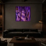 Premium Wall Art Kare Html Edition – CP-IB-MR-S-003 shown in a warm modern interior