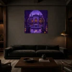 Premium Wall Art Kare Html Edition – CP-IB-MR-S-004 shown in a warm modern interior