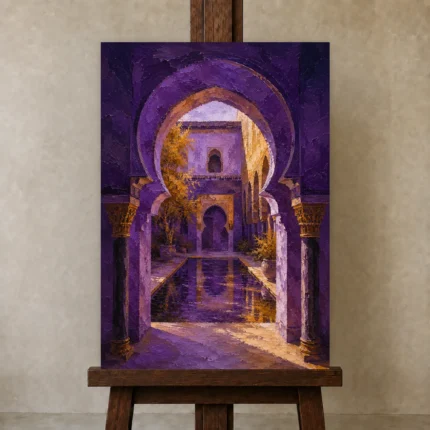 Premium Wall Art Dikey Html Edition – CP-IB-MR-V-001 displayed on a studio easel