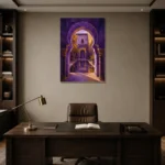 Premium Wall Art Dikey Html Edition – CP-IB-MR-V-001 displayed in a contemporary gallery-inspired room