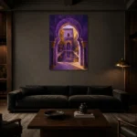 Premium Wall Art Dikey Html Edition – CP-IB-MR-V-001 shown in a warm modern interior