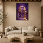 Premium Wall Art Dikey Html Edition – CP-IB-MR-V-001 presented in a sophisticated home setting