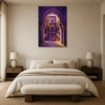 Premium Wall Art Dikey Html Edition – CP-IB-MR-V-001 showcased in an elegant minimalist interior
