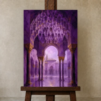Premium Wall Art Dikey Html Edition – CP-IB-MR-V-002 displayed on a studio easel