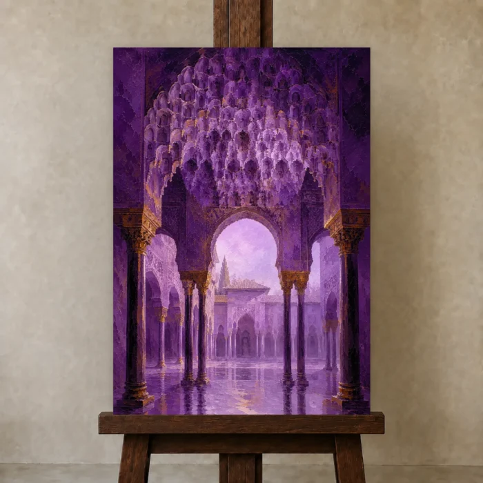 Premium Wall Art Dikey Html Edition – CP-IB-MR-V-002 displayed on a studio easel