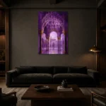 Premium Wall Art Dikey Html Edition – CP-IB-MR-V-002 shown in a warm modern interior