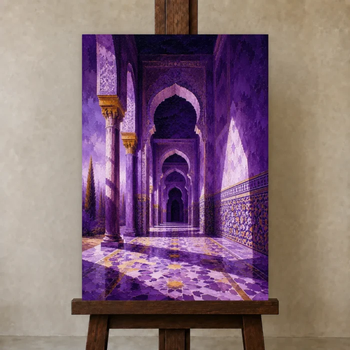 Premium Wall Art Dikey Html Edition – CP-IB-MR-V-003 displayed on a studio easel