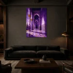 Premium Wall Art Dikey Html Edition – CP-IB-MR-V-003 shown in a warm modern interior