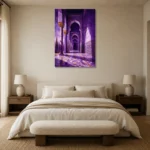 Premium Wall Art Dikey Html Edition – CP-IB-MR-V-003 showcased in an elegant minimalist interior