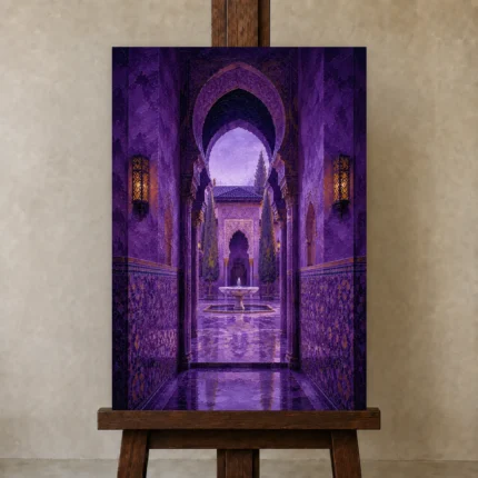 Premium Wall Art Dikey Html Edition – CP-IB-MR-V-004 displayed on a studio easel