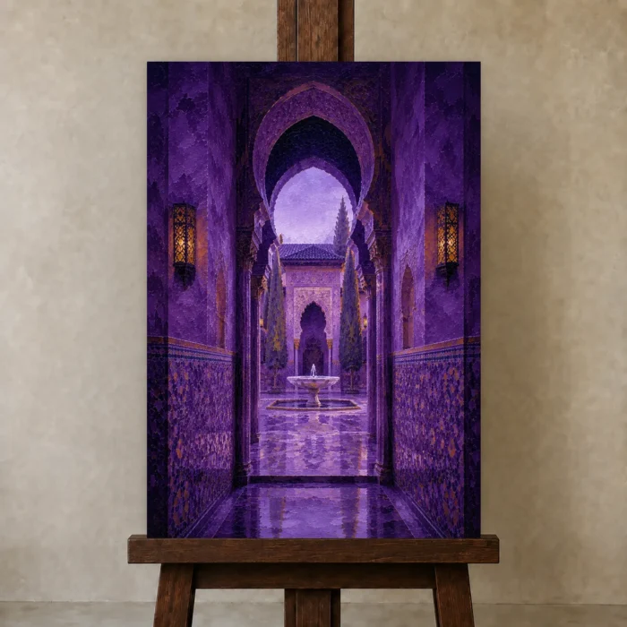 Premium Wall Art Dikey Html Edition – CP-IB-MR-V-004 displayed on a studio easel