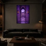 Premium Wall Art Dikey Html Edition – CP-IB-MR-V-004 shown in a warm modern interior