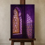 Premium Wall Art Dikey Html Edition – CP-IB-MR-V-005 displayed on a studio easel