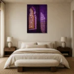 Premium Wall Art Dikey Html Edition – CP-IB-MR-V-005 showcased in an elegant minimalist interior